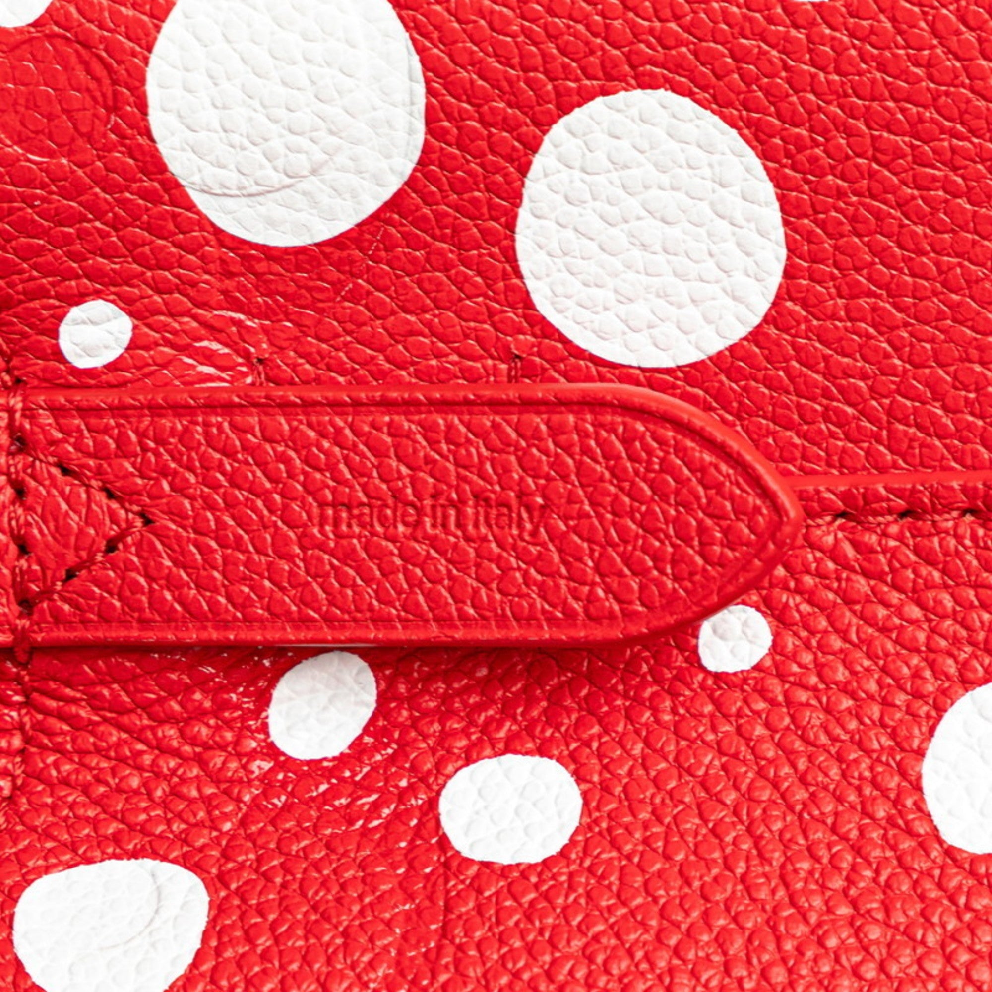 Louis Vuitton Red Color White Leather Handbag Shoulder Bag (Pre-Owned)