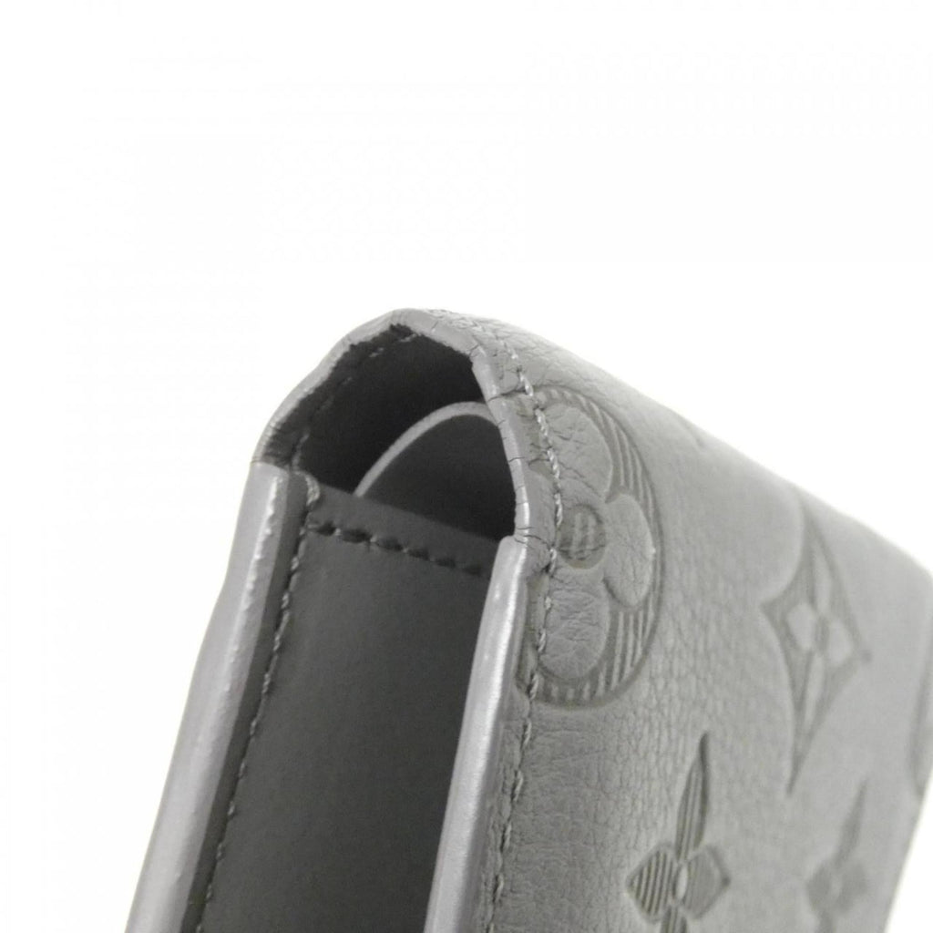Louis Vuitton Gray Leather Bill Wallet (Bi-Fold) (Pre-Owned)