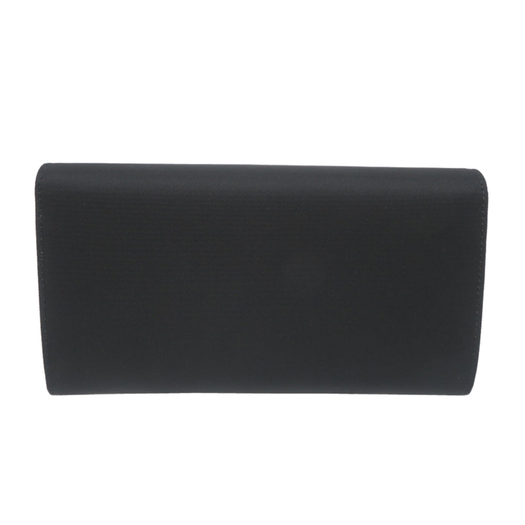 Prada Black Nylon Long Wallet (Bi-Fold) (Pre-Owned)