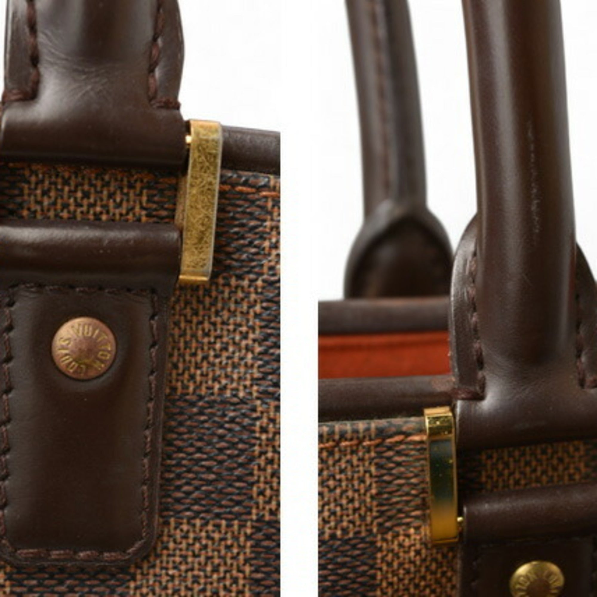 Louis Vuitton Damier Canvas Ebene Damier Canvas Shoulder Bag Tote Bag (Pre-Owned)