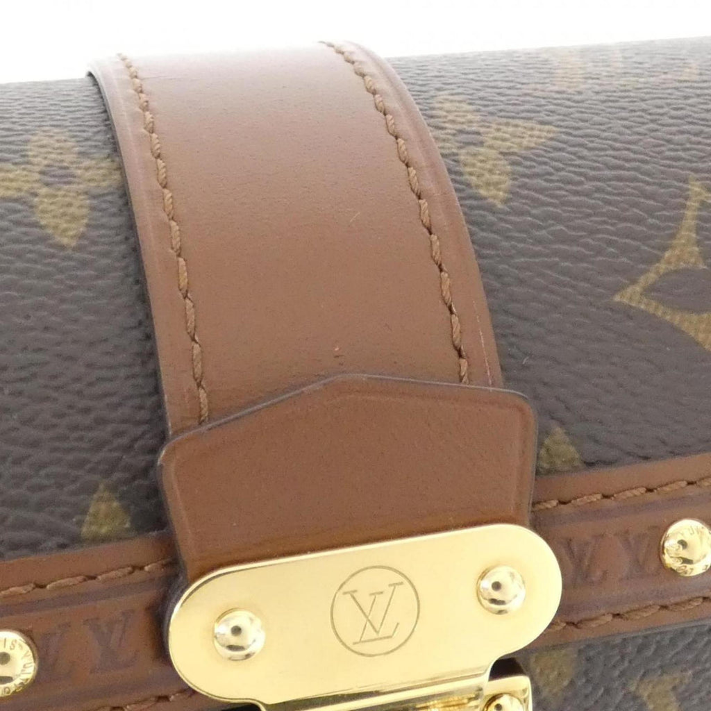 Louis Vuitton Marron Coated Canvas Shoulder Bag (Pre-Owned)