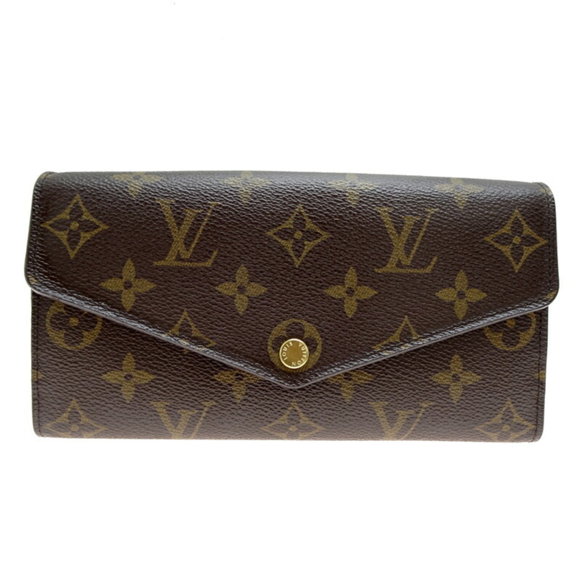 Louis Vuitton Brown Monogram Monogram Long Wallet (Bi-Fold) (Pre-Owned)