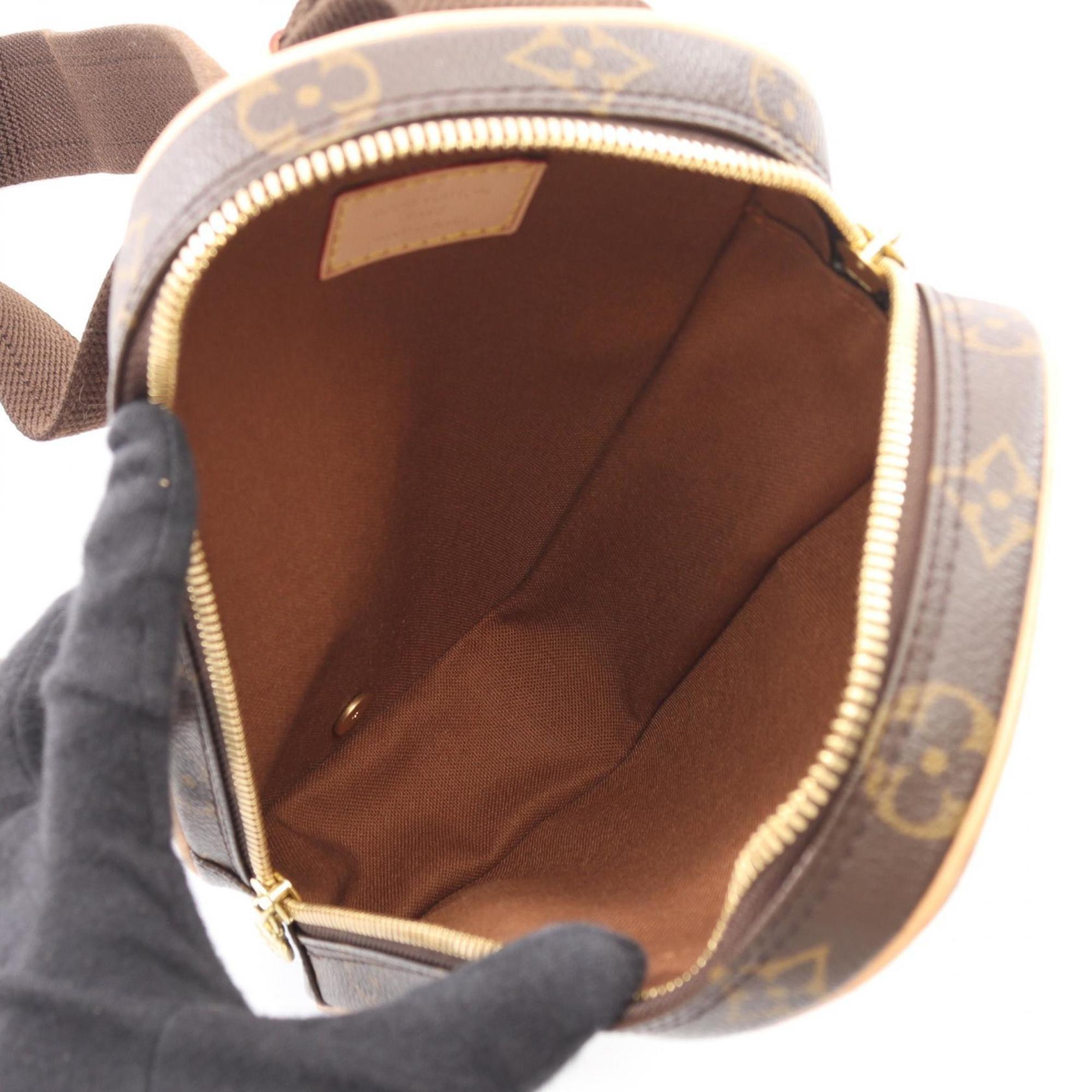 Louis Vuitton Monogram Brown Coated Canvas Leather Fanny Pack Sling Bag (Pre-Owned)