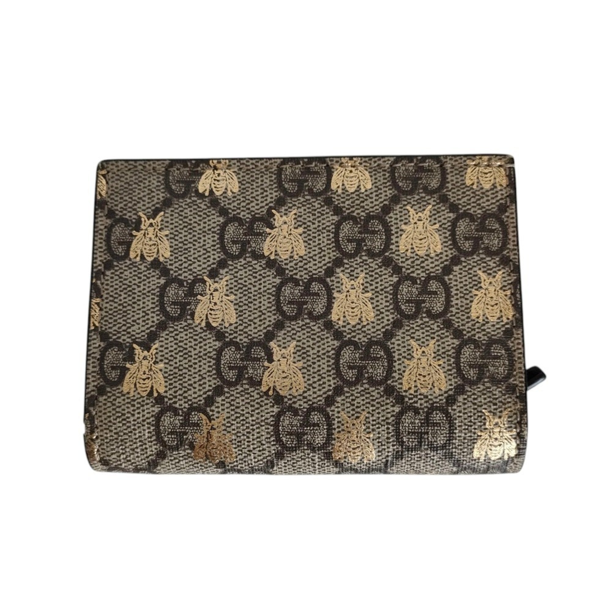 Gucci Beige Brown Gg Supreme Wallet (Bi-Fold) (Pre-Owned)