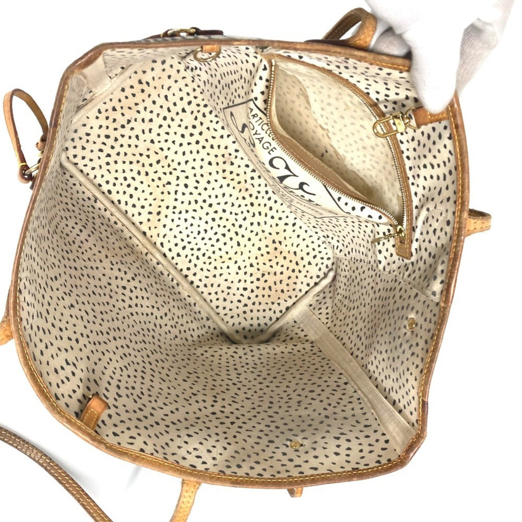 Louis Vuitton Brown Monogram White Monogram Shoulder Bag Tote Bag (Pre-Owned)