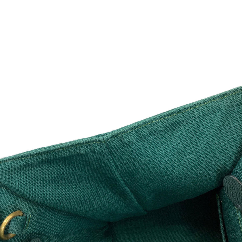 Prada Green Canvas Handbag (Pre-Owned)