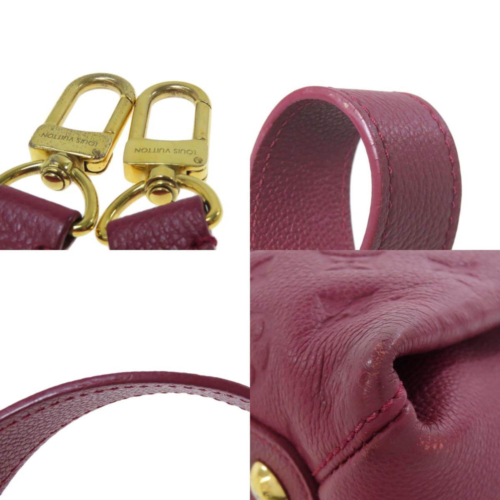 Louis Vuitton Red Color Monogram Empreinte Tote Bag (Pre-Owned)