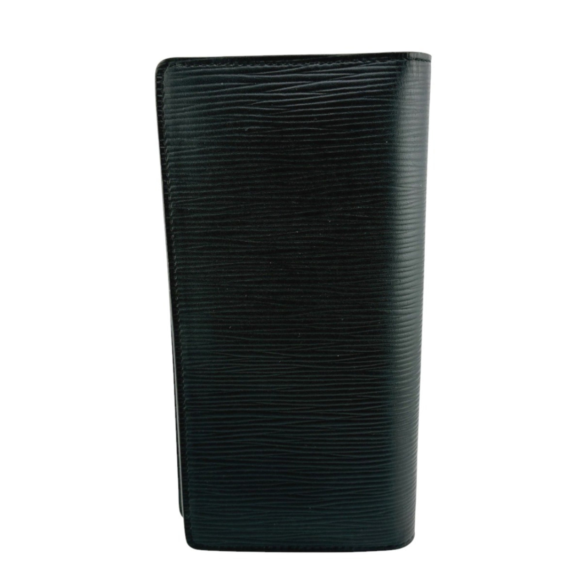 Louis Vuitton Black Noir Epi Leather Long Wallet (Bi-Fold) (Pre-Owned)