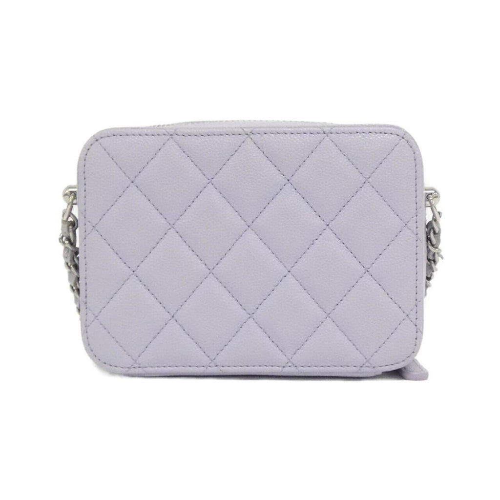 Chanel Light Purple Grained Calfskin Shoulder Bag (Pre-Owned)