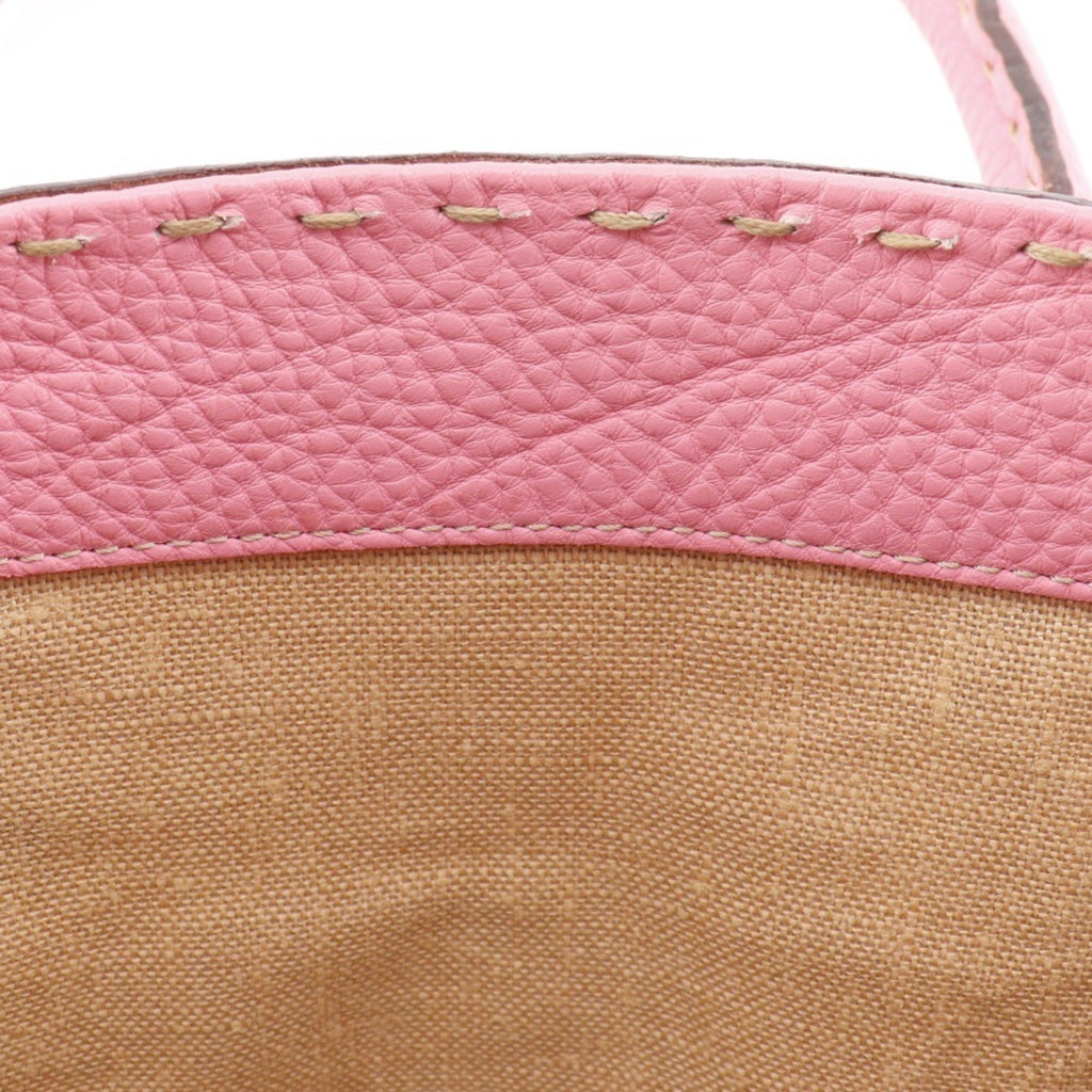 Fendi Selleria Pink Leather Handbag (Pre-Owned)