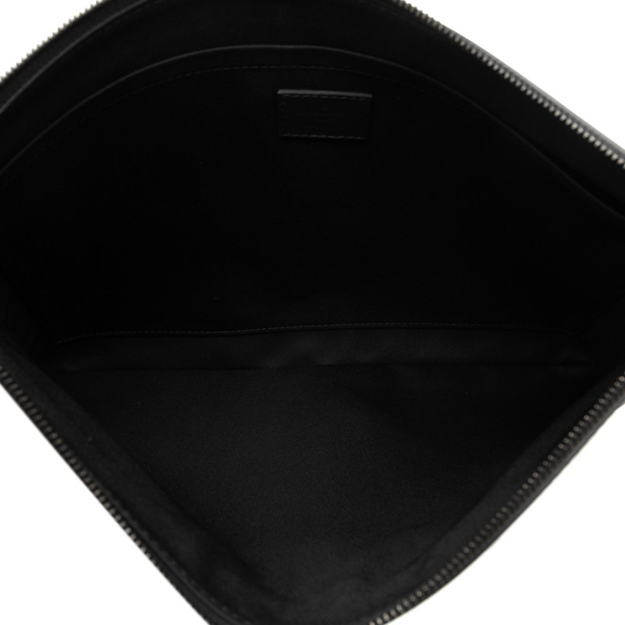 Louis Vuitton Black Leather Clutch Bag Pochette (Pre-Owned)