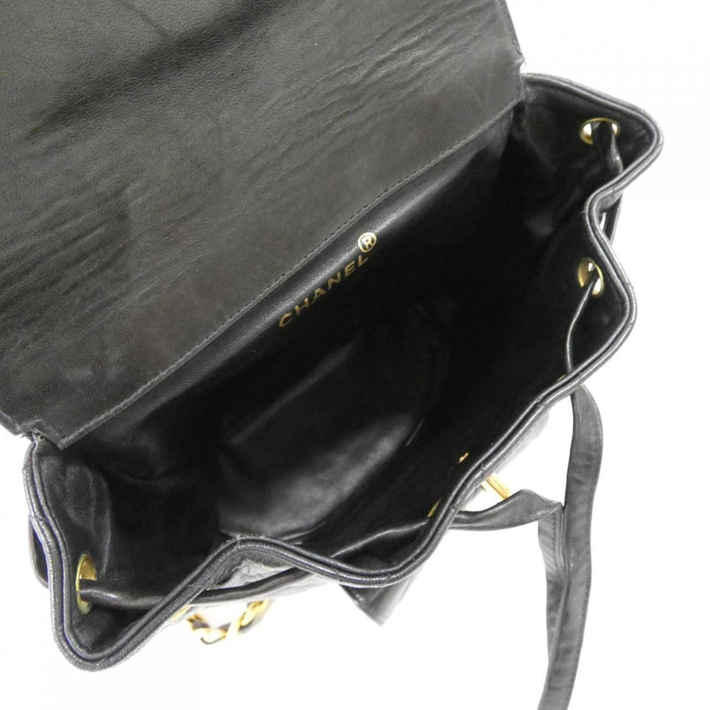 Chanel Black Leather Backpack (Pre-Owned)