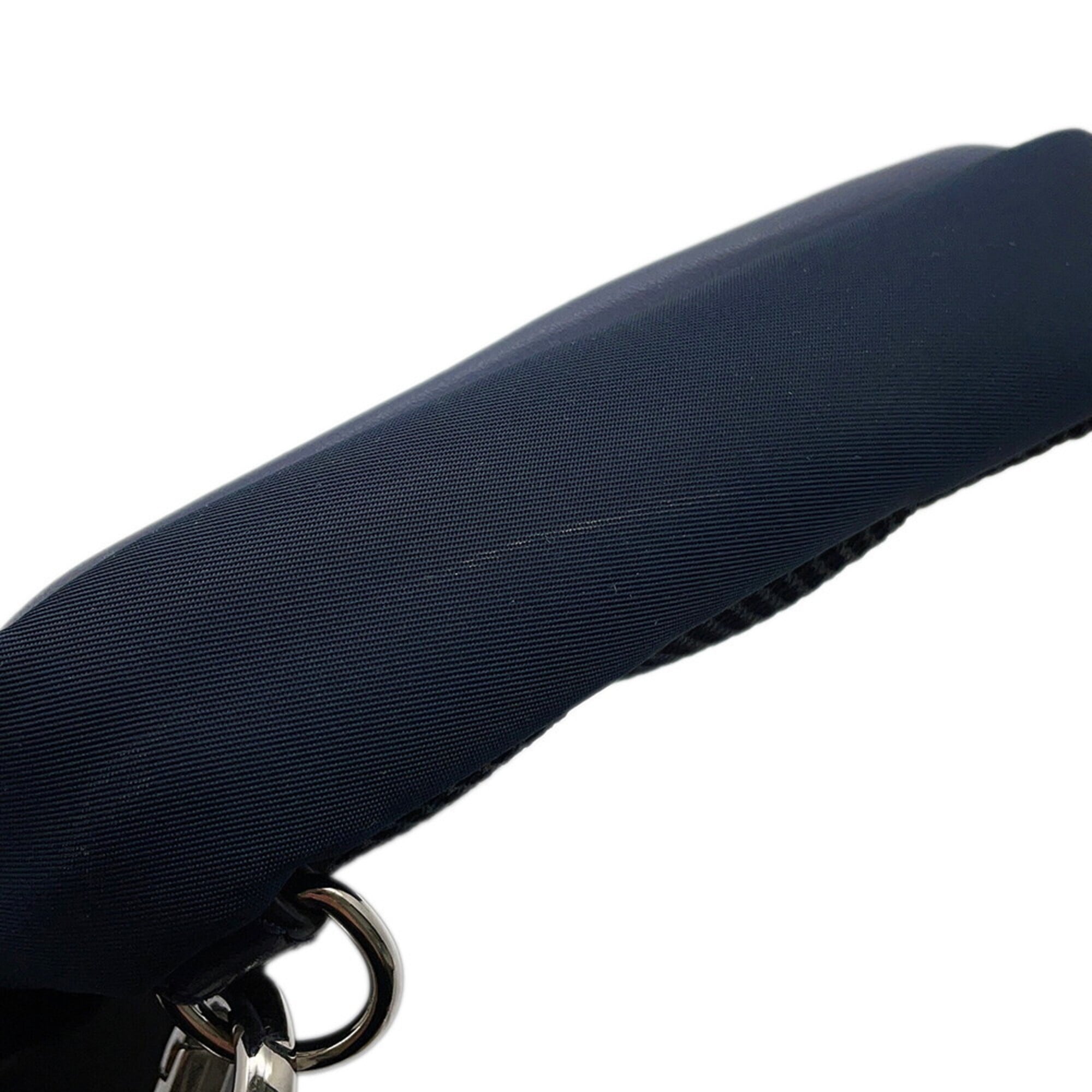 Fendi Navy Nylon Handbag Sling Bag (Pre-Owned)