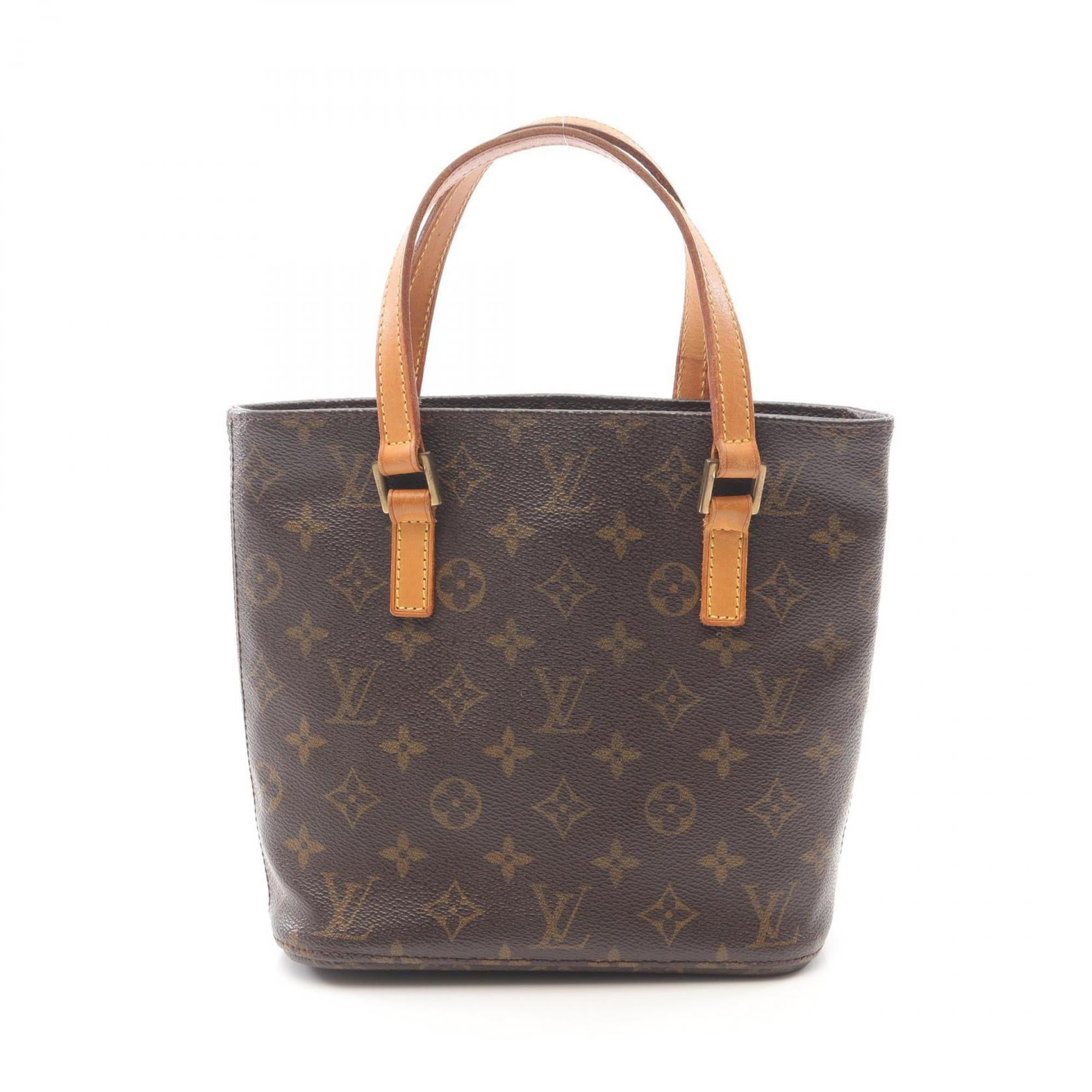 Louis Vuitton Monogram Brown Coated Canvas Leather Handbag (Pre-Owned)