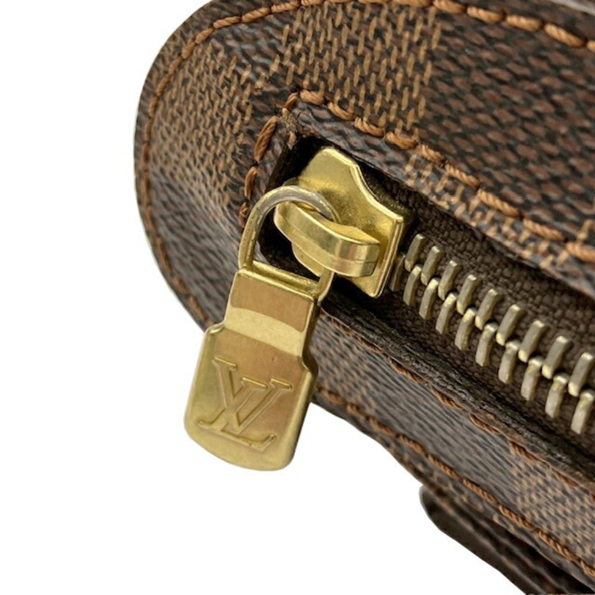 Louis Vuitton Ebene Damier Canvas Shoulder Bag Sling Bag (Pre-Owned)
