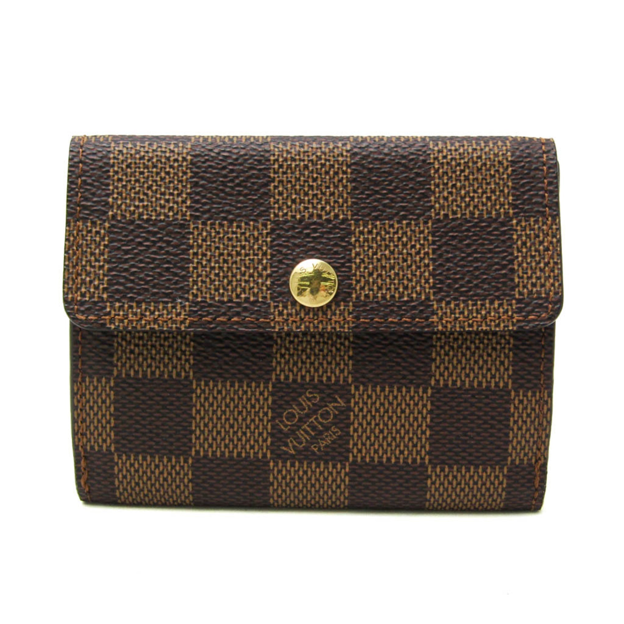 Louis Vuitton Damier Ebene Damier Canvas Coin Purse/Coin Case (Pre-Owned)