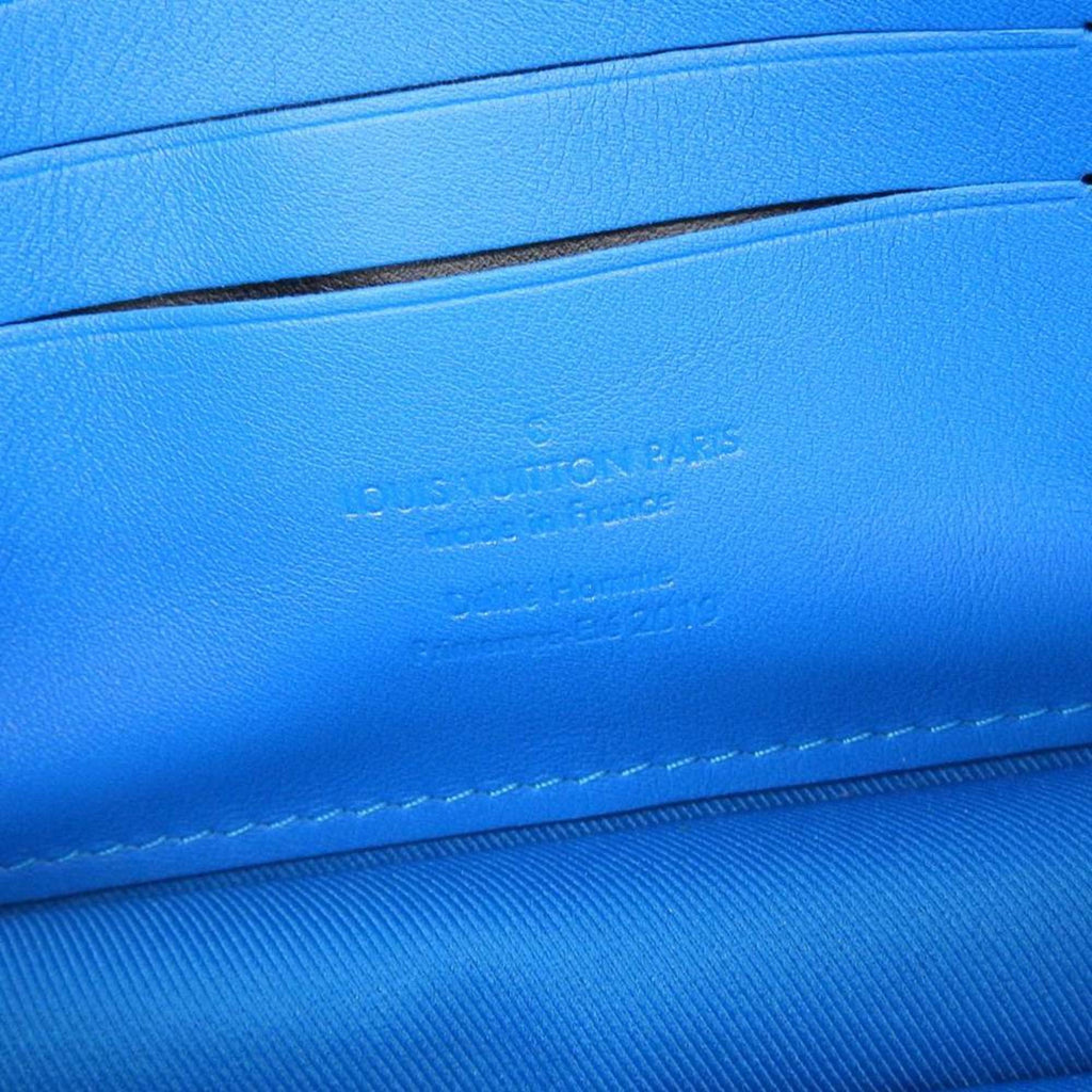 Louis Vuitton Blue Leather Clutch Bag Pochette (Pre-Owned)