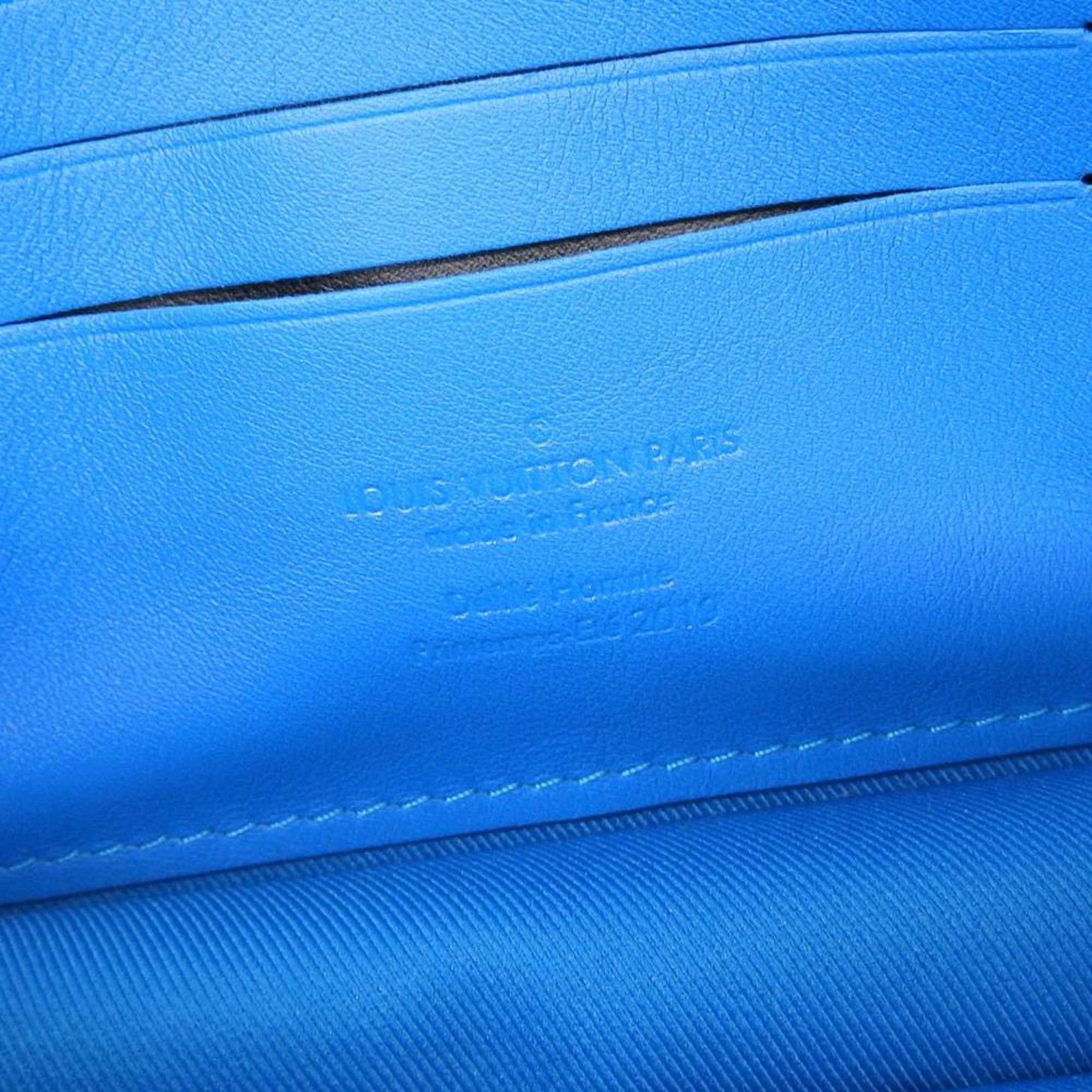 Louis Vuitton Blue Leather Clutch Bag Pochette (Pre-Owned)