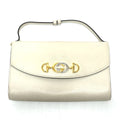 Gucci Off-White Leather Shoulder Bag (Pre-Owned)