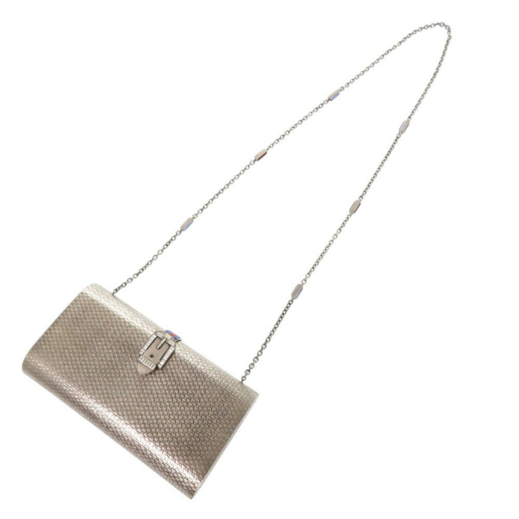Gucci Silver Metal Shoulder Bag (Pre-Owned)