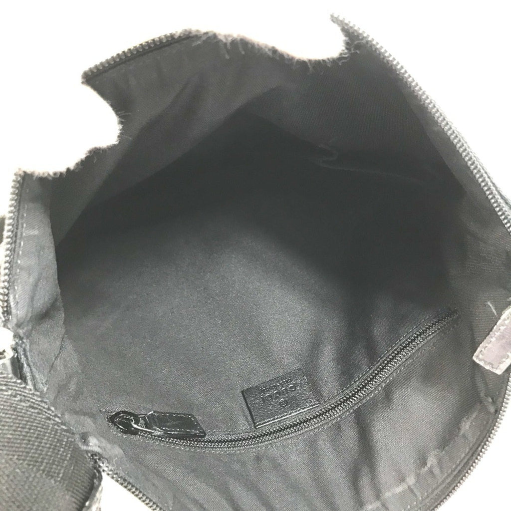Gucci Black Gg Canvas Shoulder Bag (Pre-Owned)