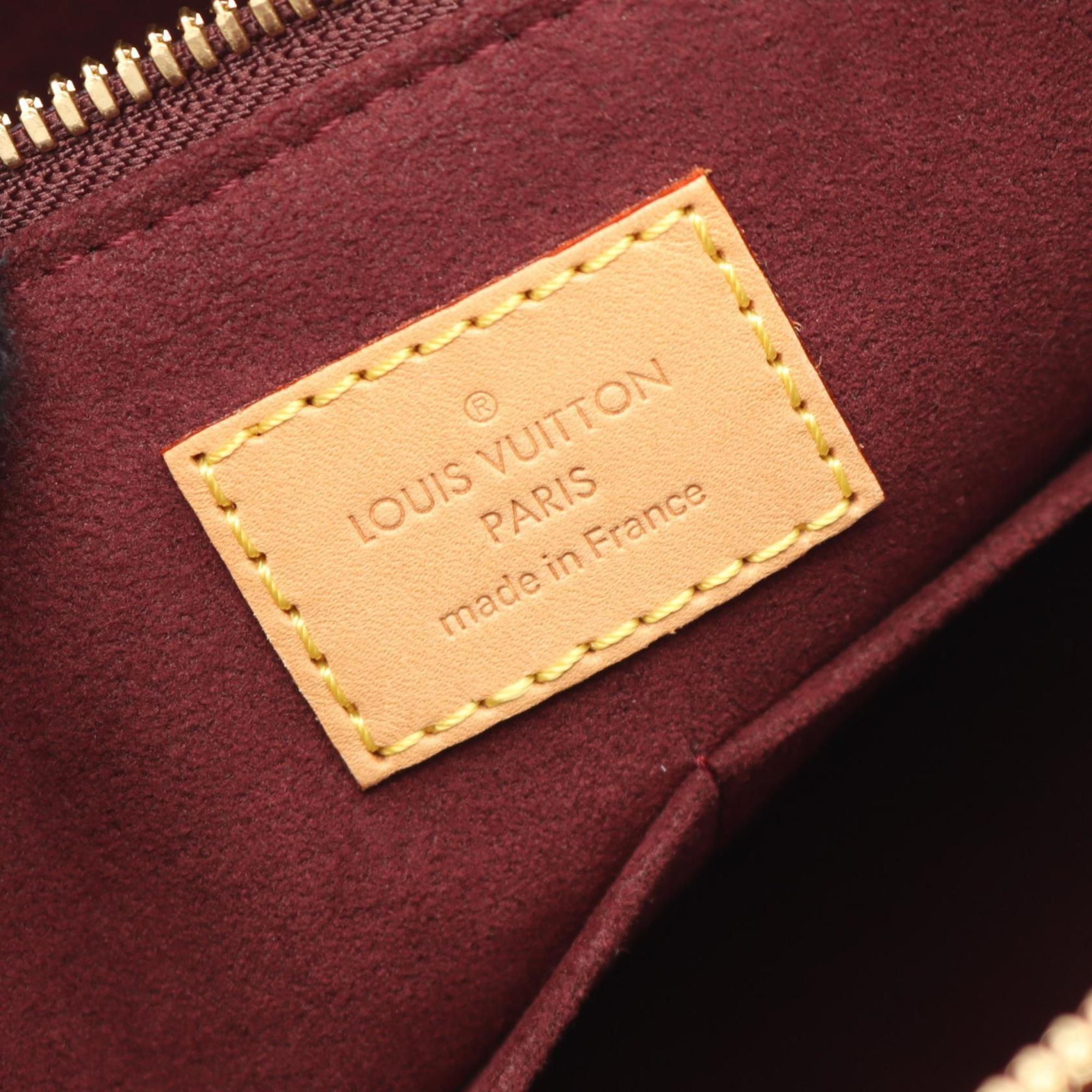 Louis Vuitton Brown Coated Canvas Pvc Leather Handbag (Pre-Owned)