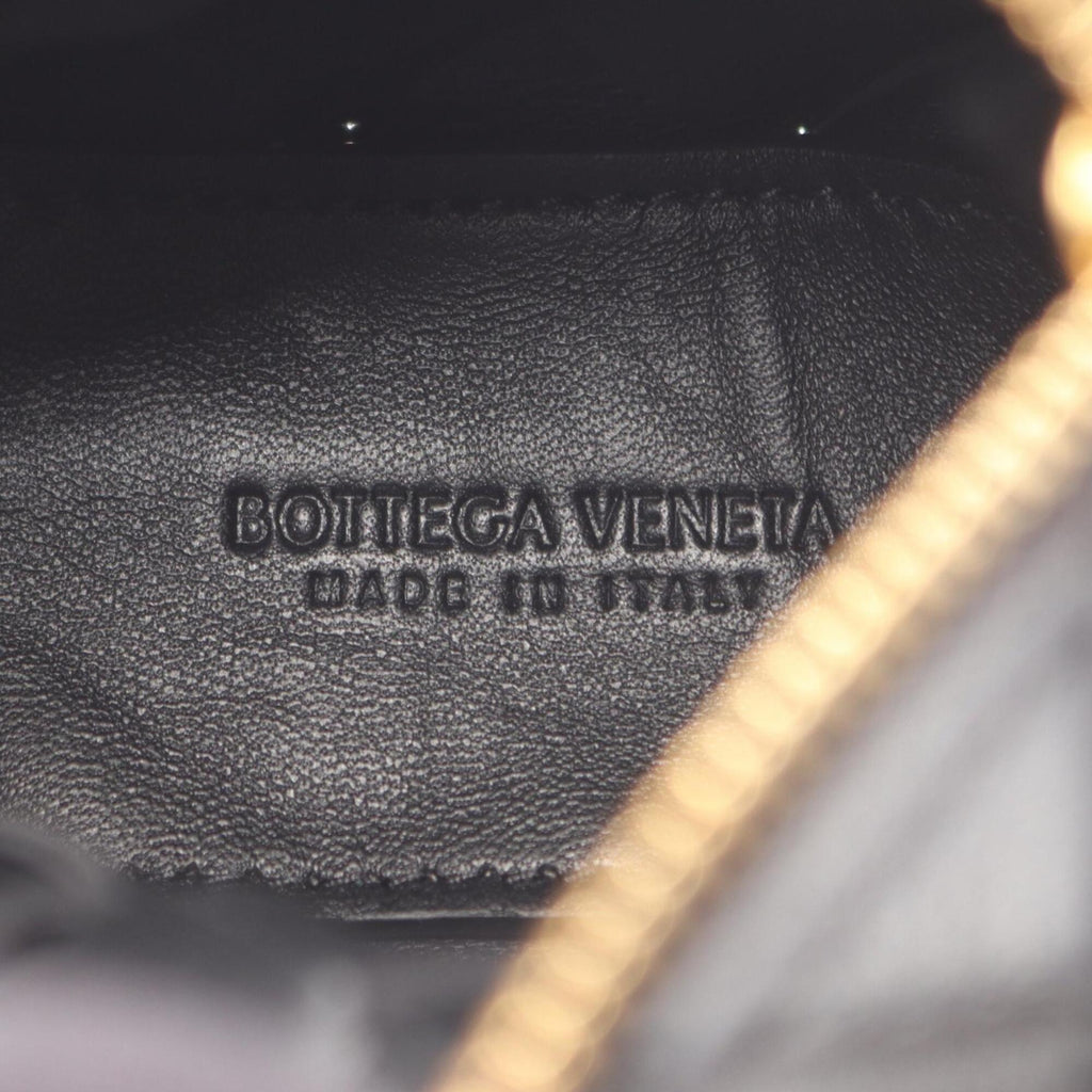 Bottega Veneta Black Leather Handbag Shoulder Bag (Pre-Owned)