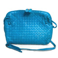 Bottega Veneta Blue Leather Shoulder Bag (Pre-Owned)