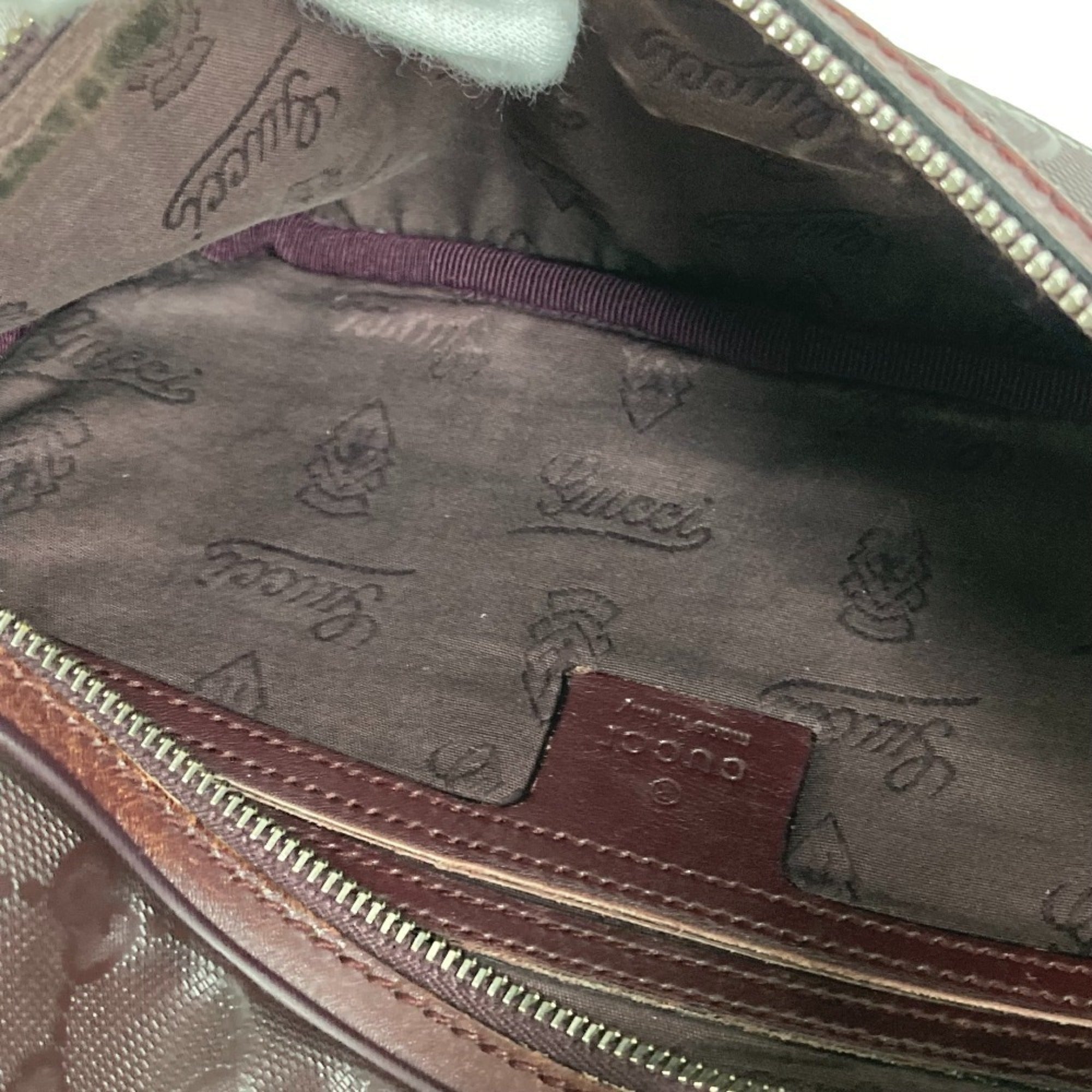 Gucci Purple Pvc Leather Shoulder Bag Sling Bag (Pre-Owned)