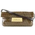 Fendi Brown Vinyl Shoulder Bag (Pre-Owned)