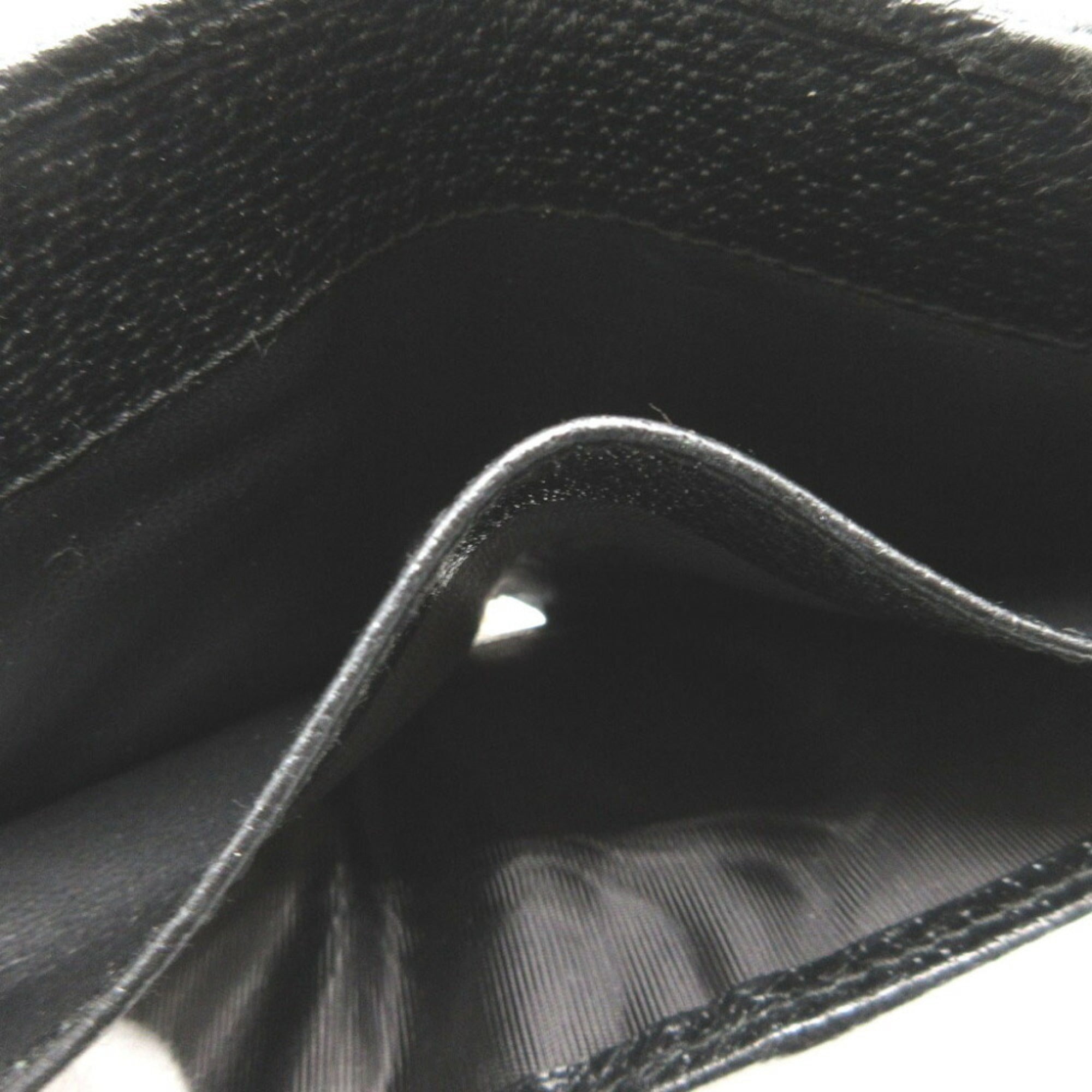 Gucci Black Gg Canvas Leather Wallet (Bi-Fold) (Pre-Owned)