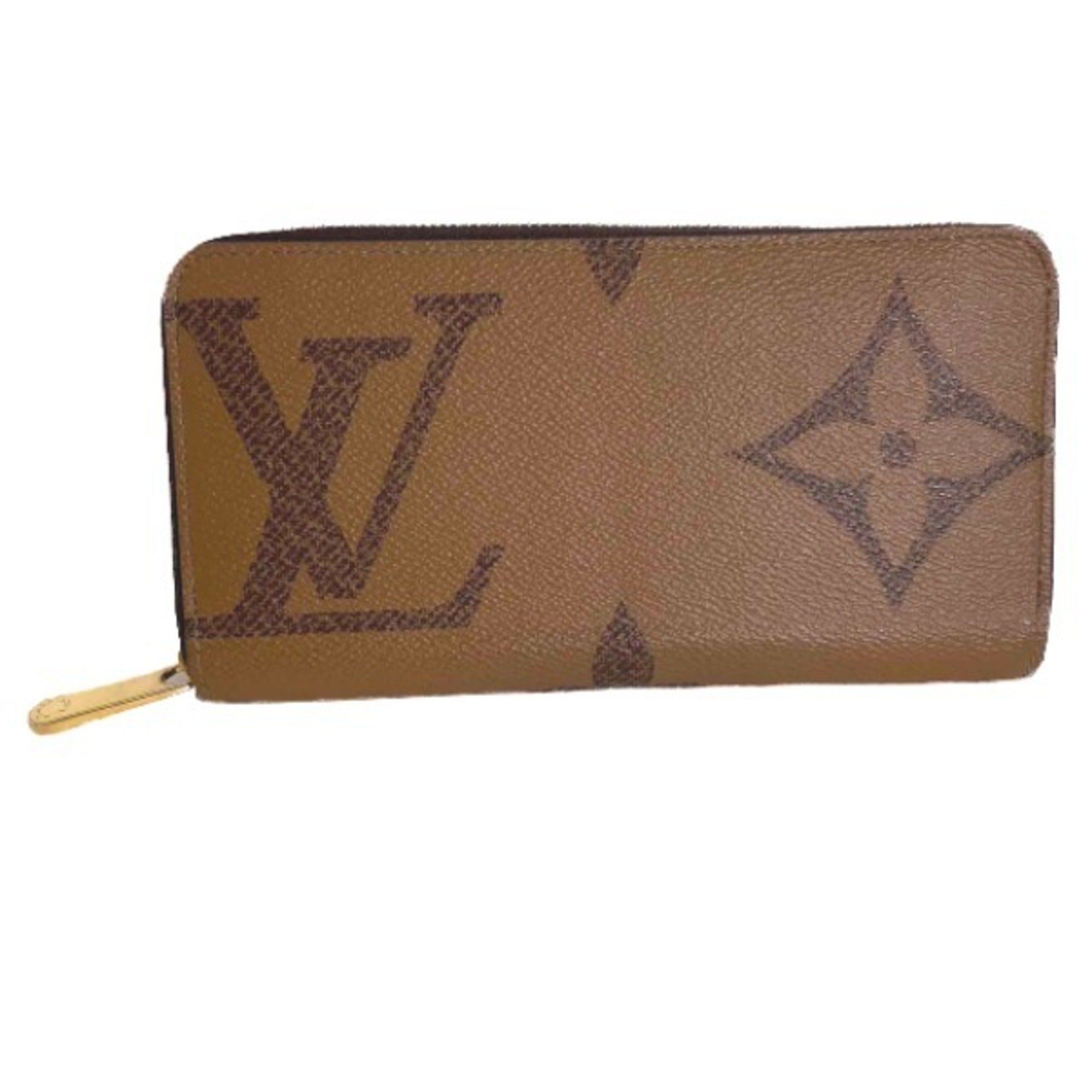 Louis Vuitton Brown Monogram Long Wallet (Bi-Fold) (Pre-Owned)