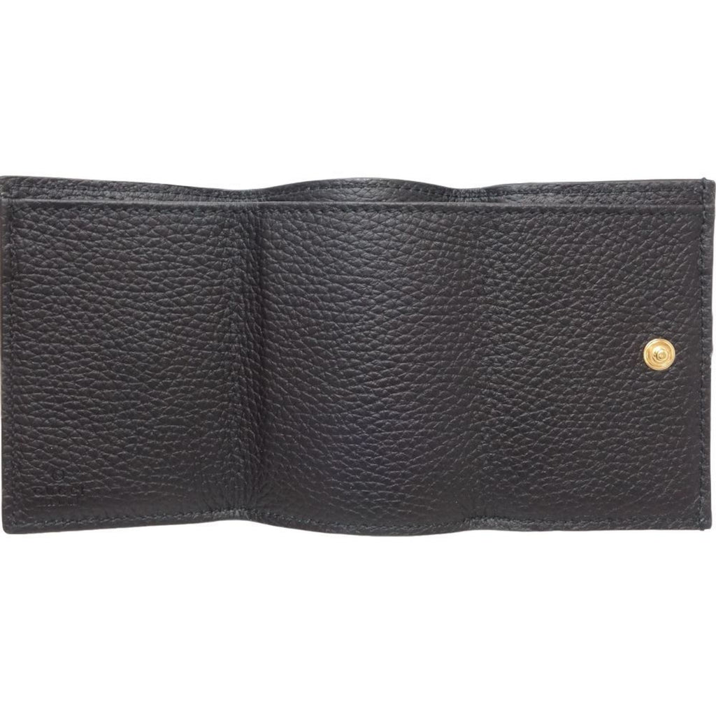 Gucci Black Leather Wallet (Tri-Fold) (Pre-Owned)