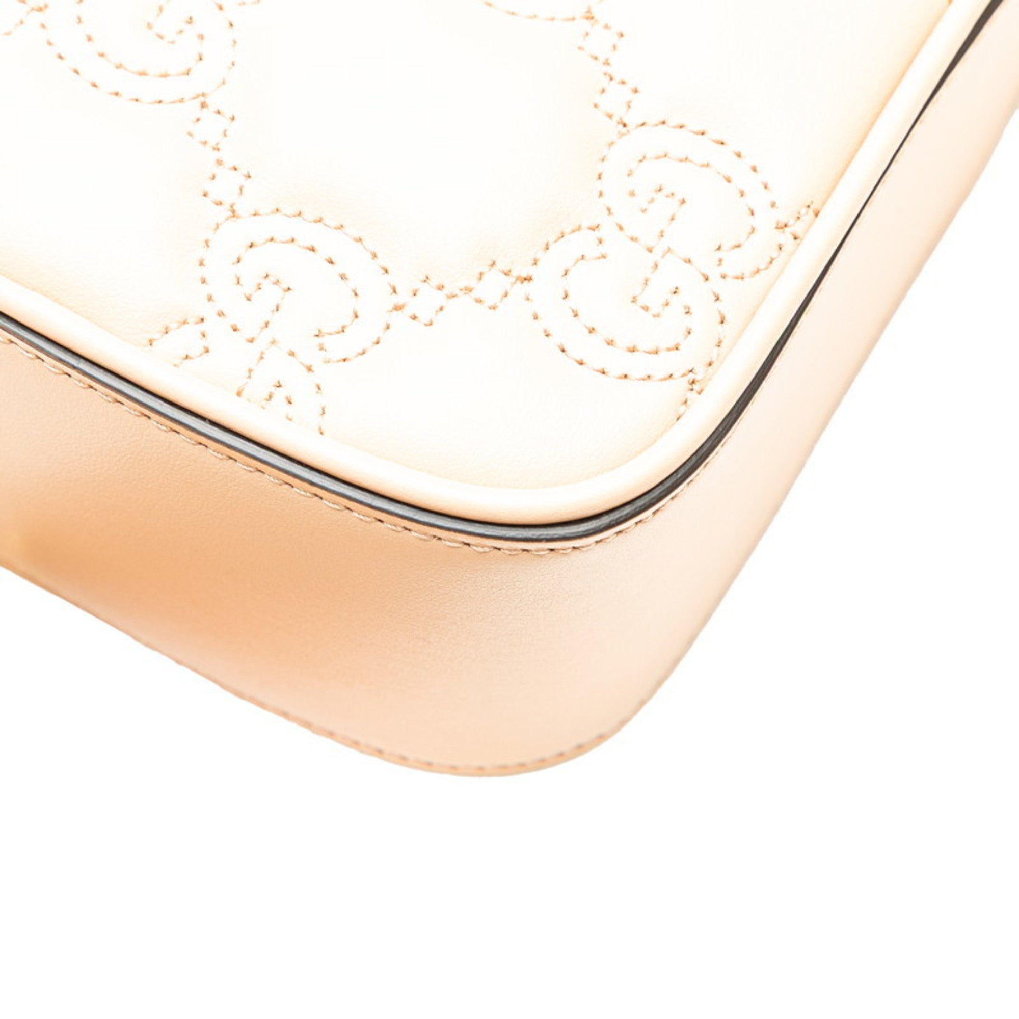Gucci Beige Leather Shoulder Bag (Pre-Owned)