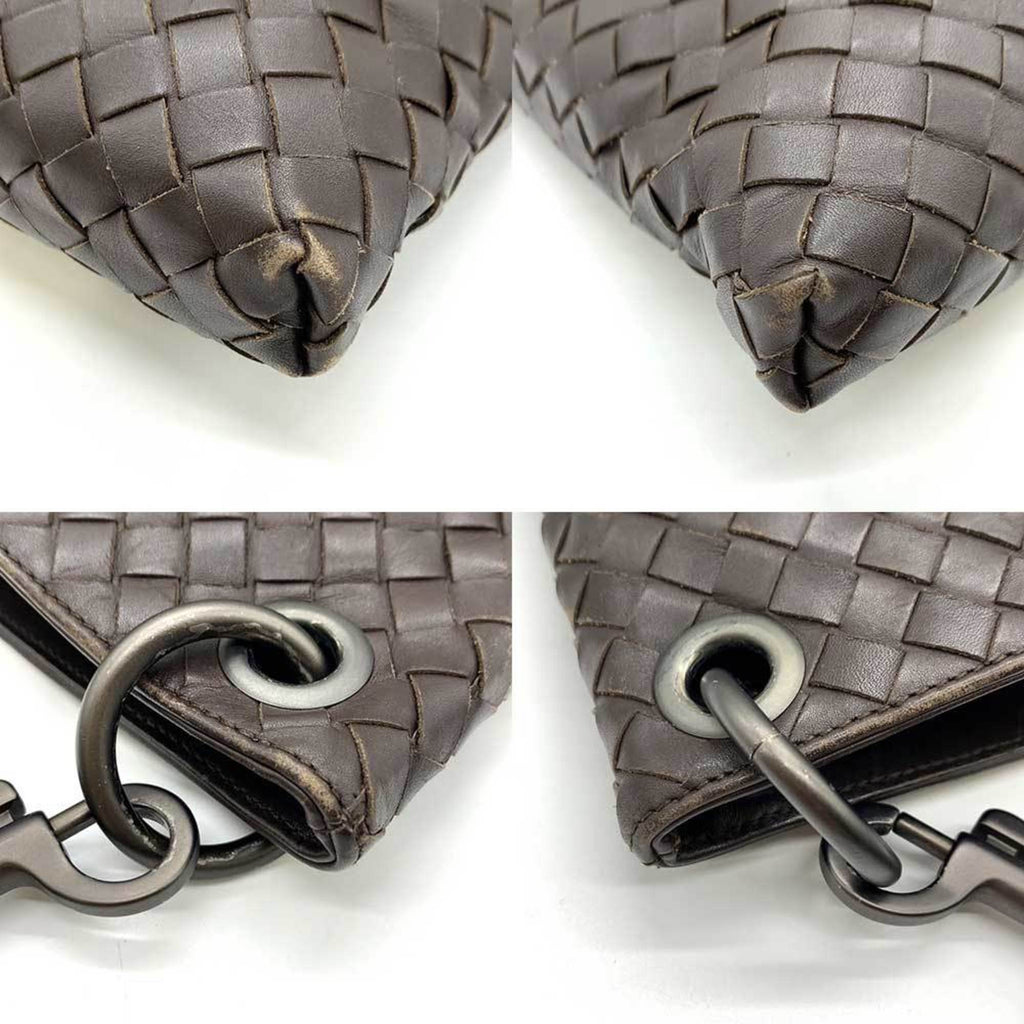 Bottega Veneta Brown Intrecciato Shoulder Bag (Pre-Owned)