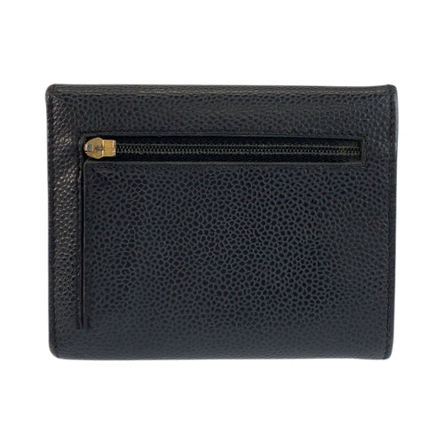 Chanel Black Leather Wallet (Bi-Fold) (Pre-Owned)