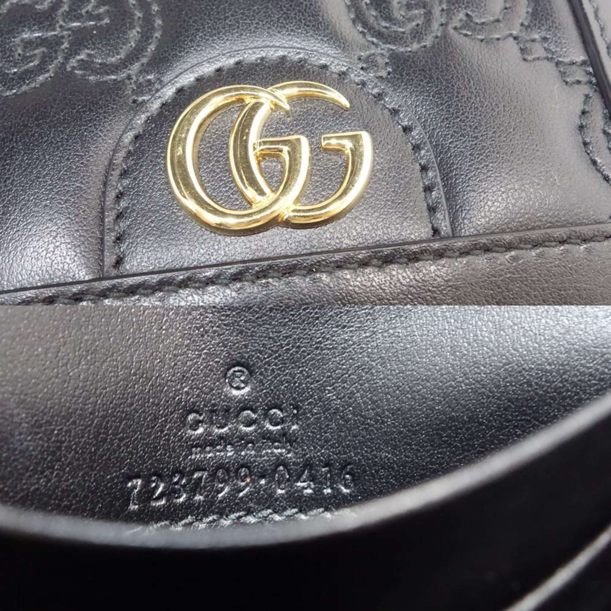 Gucci Black Leather Wallet (Bi-Fold) (Pre-Owned)