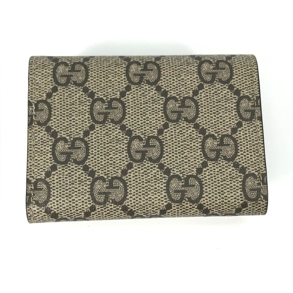 Gucci Beige White Gg Supreme Wallet (Tri-Fold) (Pre-Owned)