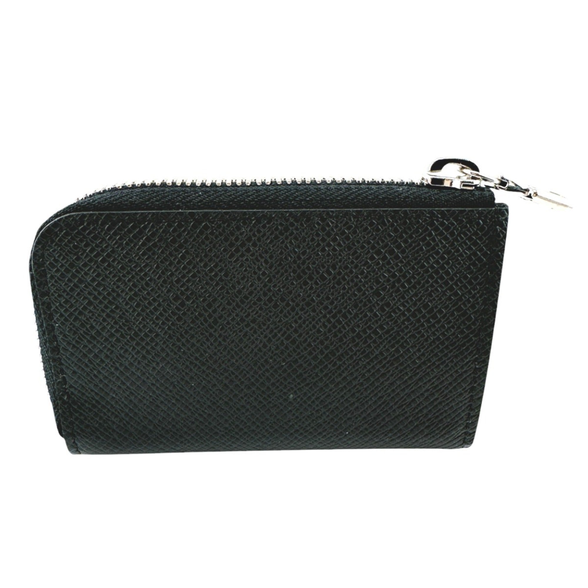 Louis Vuitton Taiga Ardoise Black Taiga Leather Coin Purse/Coin Case (Pre-Owned)