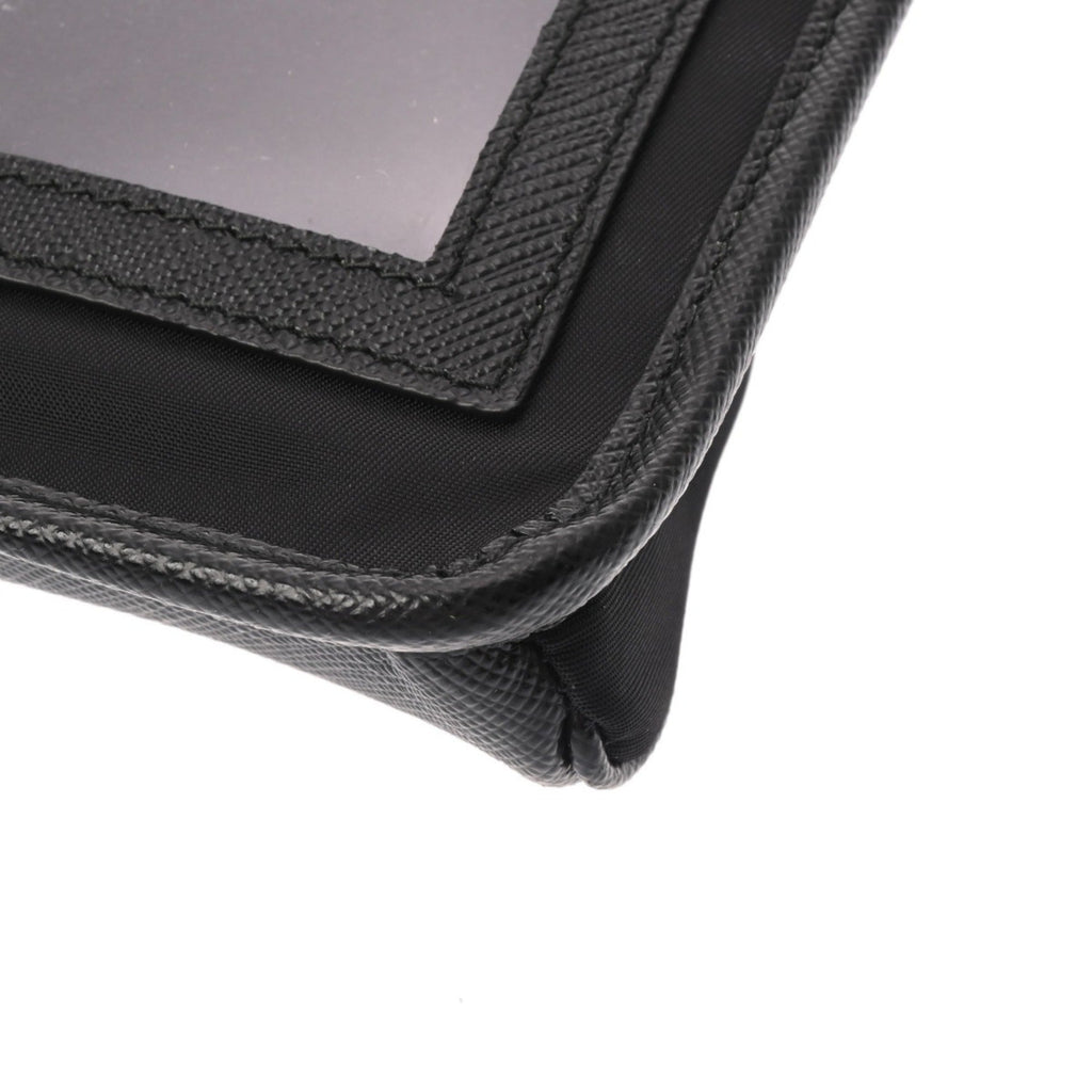 Prada Black Nylon Leather Shoulder Bag (Pre-Owned)