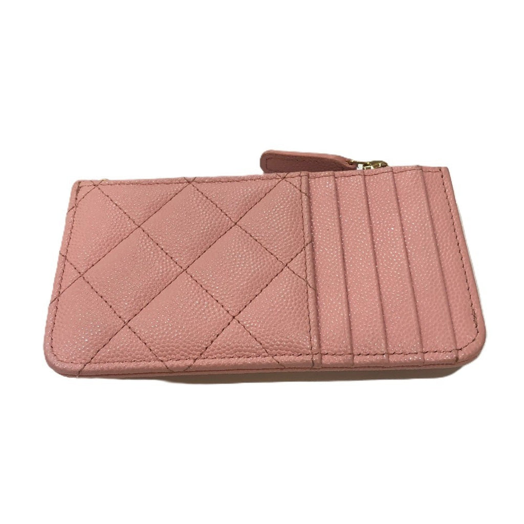 Chanel Pink Grained Calfskin Coin Purse/Coin Case (Pre-Owned)