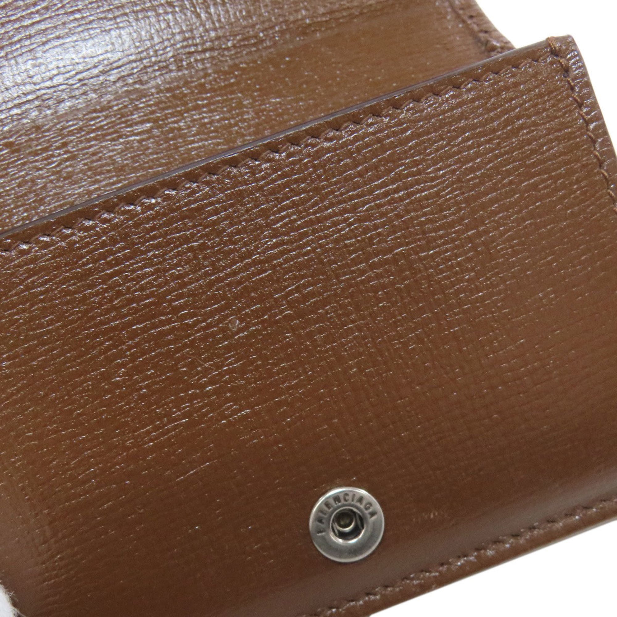 Gucci Brown Canvas Leather Wallet (Bi-Fold) (Pre-Owned)