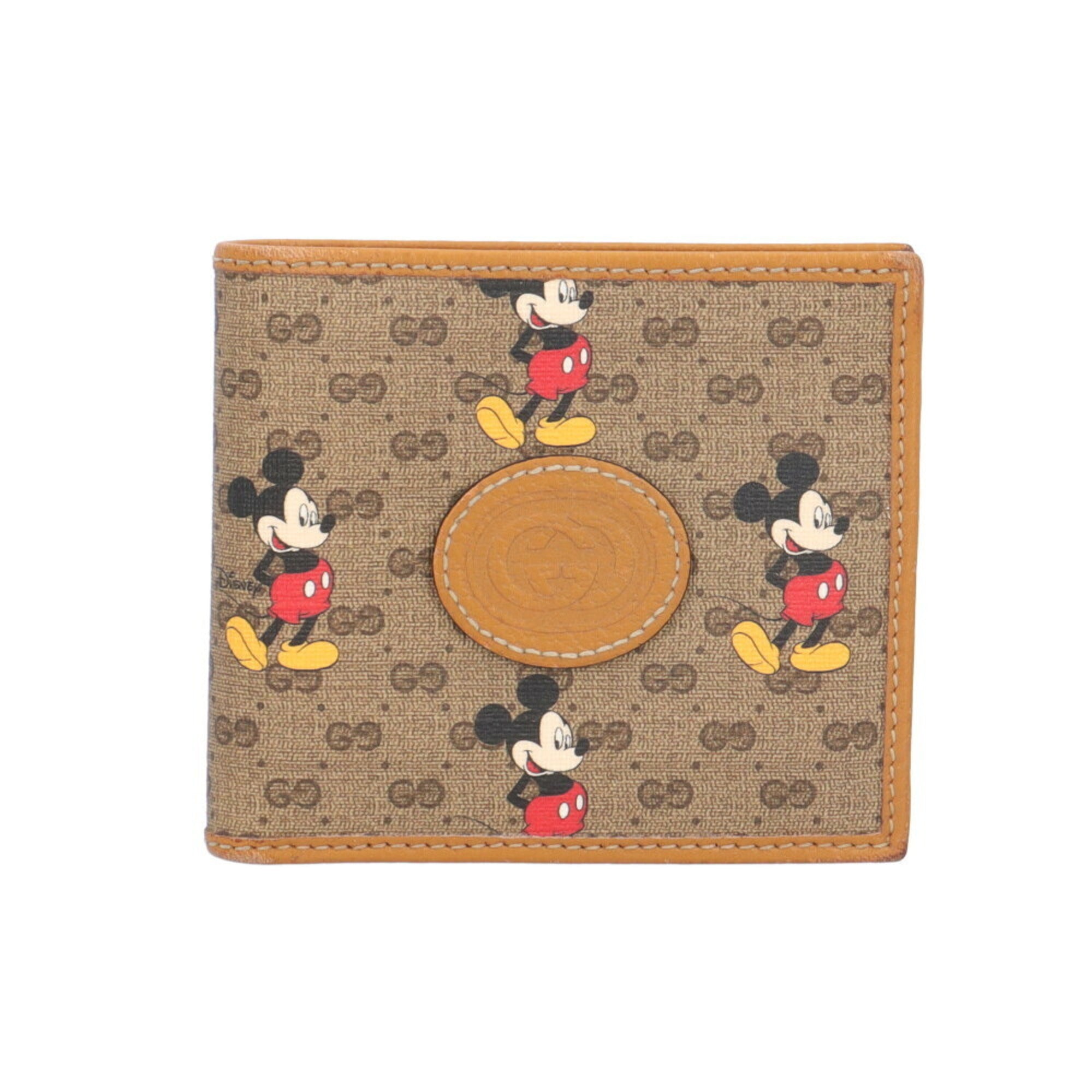 Gucci Brown Gg Supreme Canvas Wallet (Bi-Fold) (Pre-Owned)