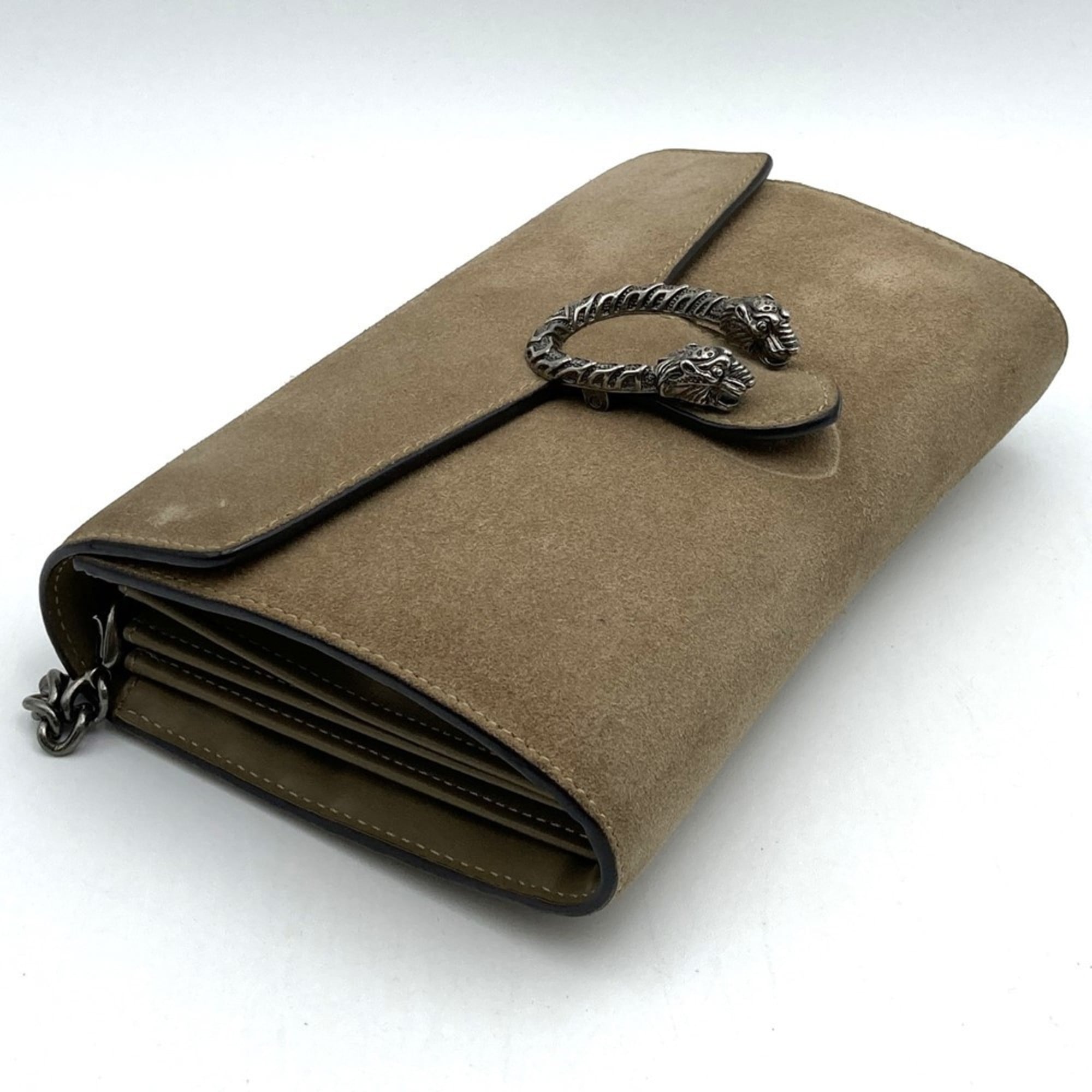 Gucci Beige Suede Shoulder Bag (Pre-Owned)