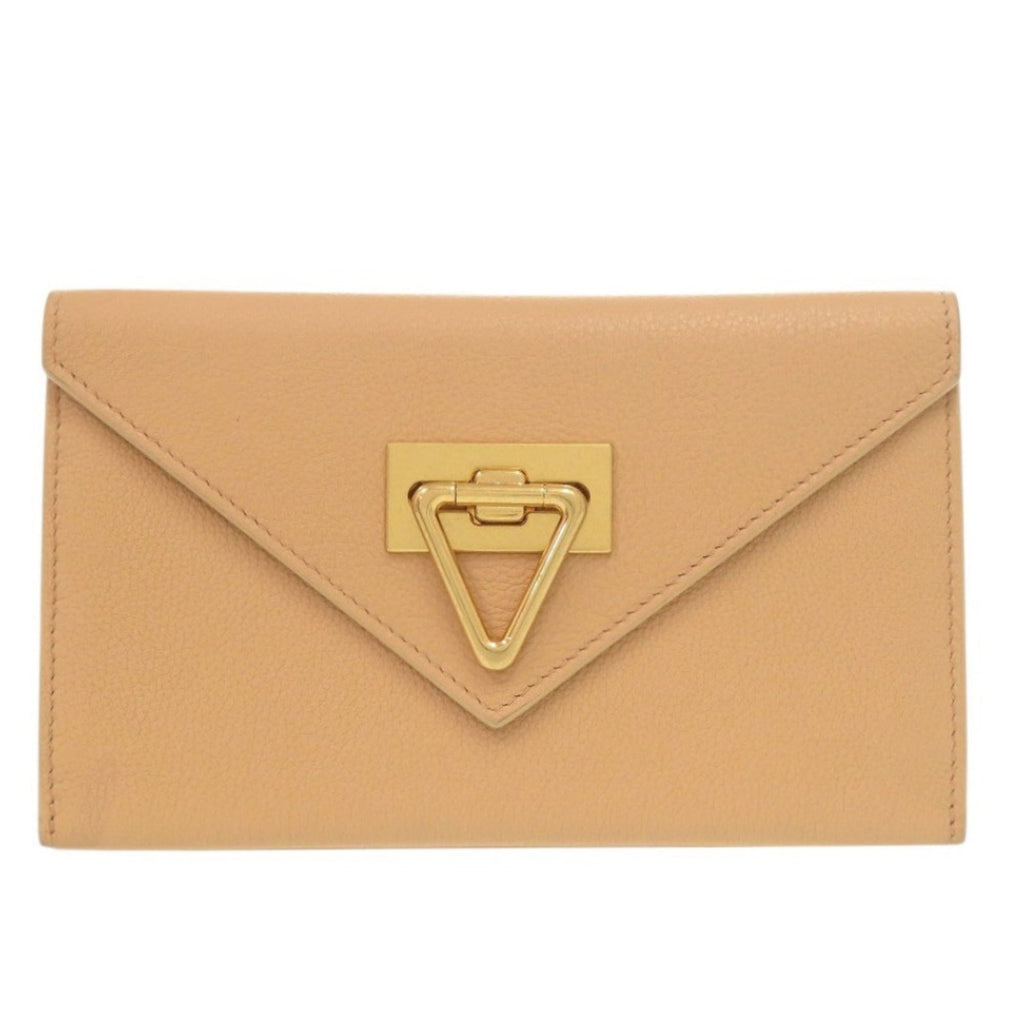 Bottega Veneta Beige Leather Wallet (Bi-Fold) (Pre-Owned)