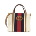 Gucci White Canvas Handbag (Pre-Owned)
