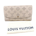 Louis Vuitton Beige Galle Monogram Mahina Leather Long Wallet (Tri-Fold) (Pre-Owned)