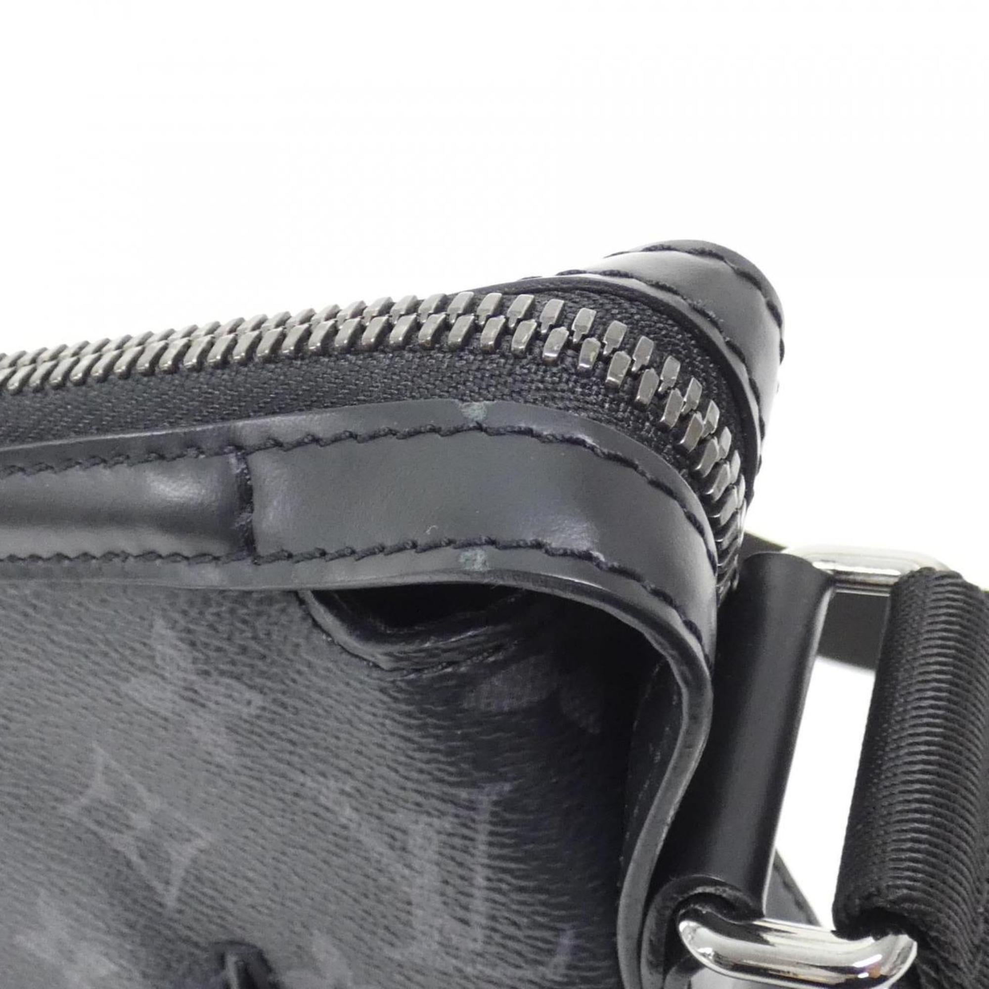Louis Vuitton Black Coated Canvas Shoulder Bag (Pre-Owned)