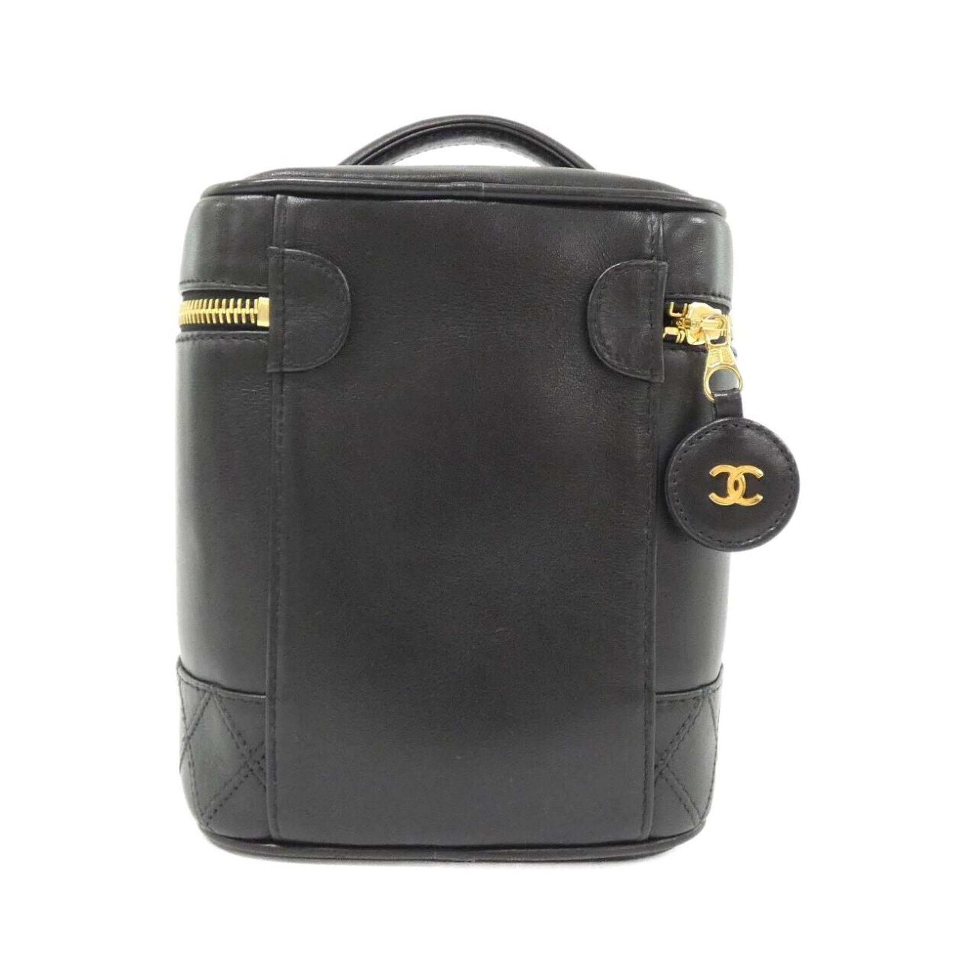 Chanel Black Leather Handbag (Pre-Owned)