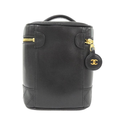 Chanel Black Leather Handbag (Pre-Owned)